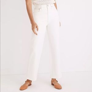 NEW W/TAGS! Madewell Perfect Vintage Crop Jean, Tile White, size 26